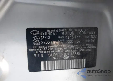 2014 Hyundai Elantra Gt from USA, damaged, VIN KMHD35LH1EU165638